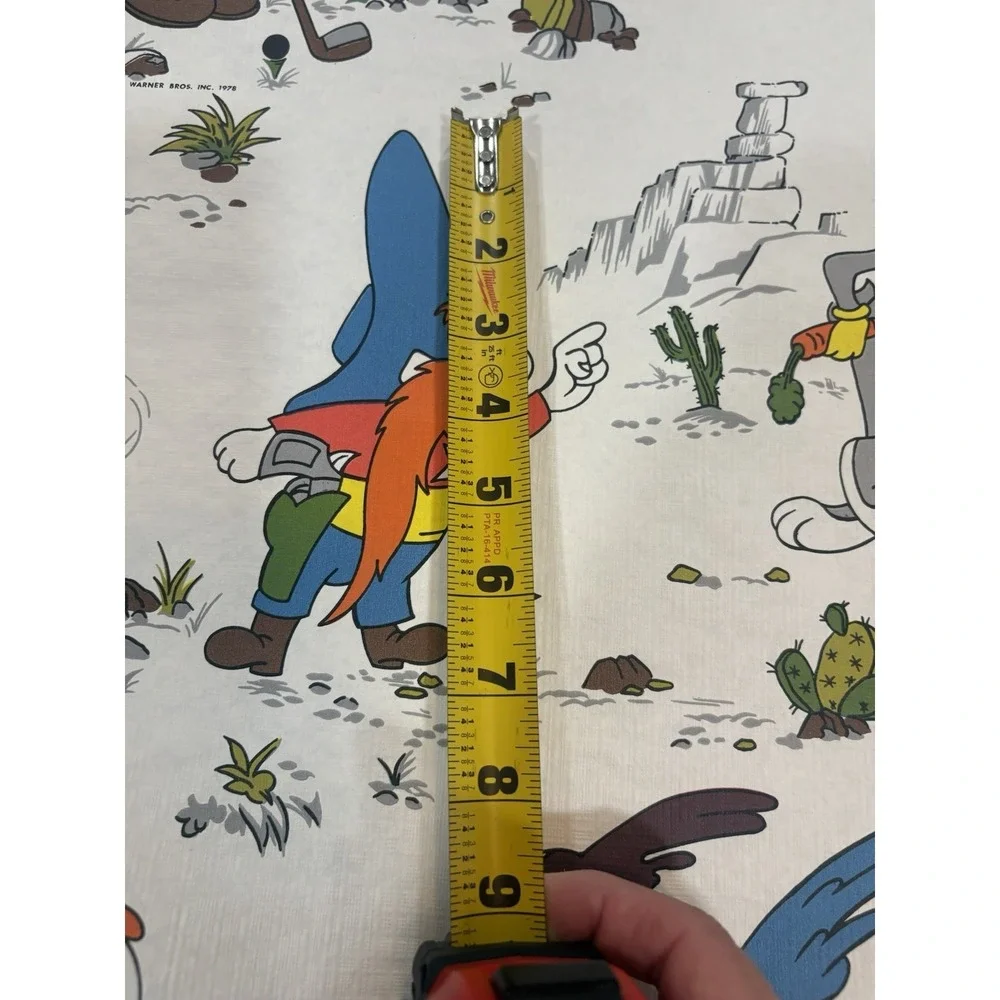1978 Open Roll VTG Looney Tunes Wall Paper Wile.Coyote Bugs Bunny Yosemite Sam